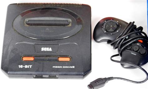 An Original Sega Mega Drive Ii 16 Bit Computer Game Console Partially