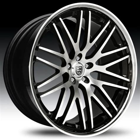 0 ххх ттт тт тт; Lexani CVX-44 Gloss Black Machined w/ Stainless Steel ...