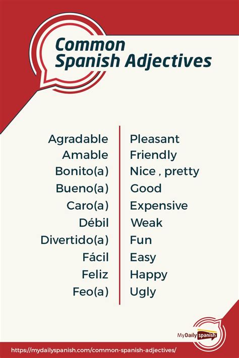 List Of Spanish Words That Describe A Person Diamondkruwharding