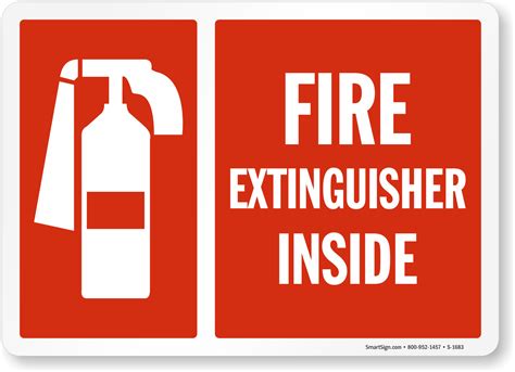 Fire Extinguisher Inside Sign Sku S 1683