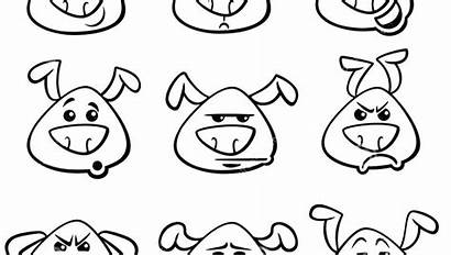 Coloring Pages Angry Face Printable Emotion Emotions