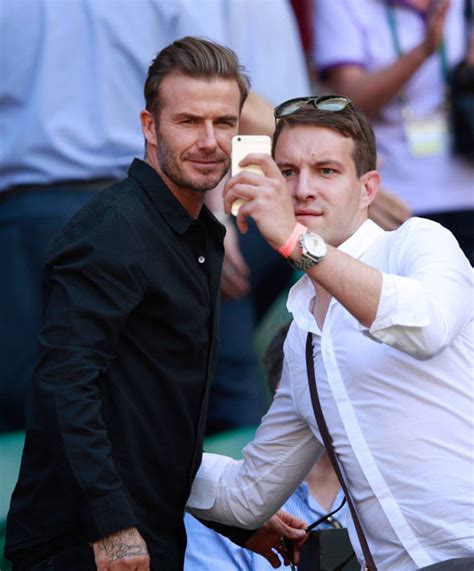 David Beckham Gets Into The Wimbledon Spirit Unlike Son Cruz