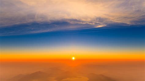 Sunset View From The Top Of Mountain 4k Sunset Wallpapers