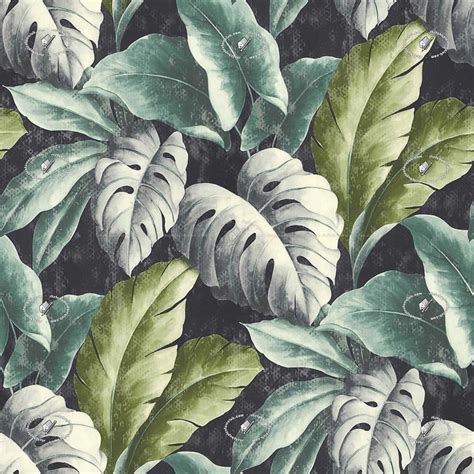 Tropical Leaves Wallpaper Texture Seamless 20933