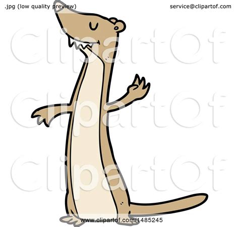 Clipart Cartoon Weasel By Lineartestpilot 1485245