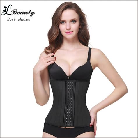 100 latex 25 double steel boned waist trainer corset underbust latex waist cincher corsets and
