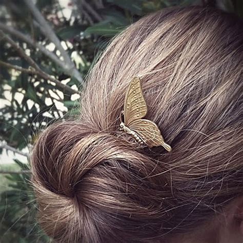 1pc New Fashion Elegance Style Hairpin Women Girls Alloy Butterfly Hair