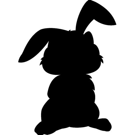 Rabbit Silhouette Sticker Blackboard Slate Rabbit Png Download 1200