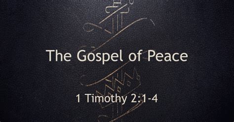 The Gospel Of Peace Sermons Fbc Fairborn