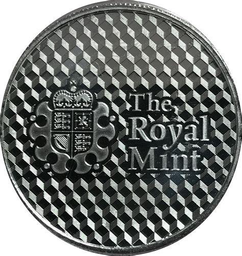 Royal Mint Center Shield Silver Bullion Royaume Uni Numista