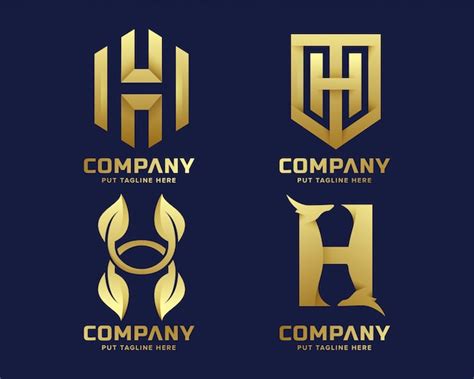 Luxury Letter H Logo Free Vector