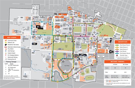 Oregon State University Campus Map Map Of The Usa With State Names
