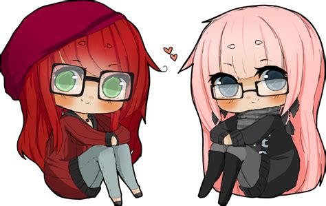 Chibi Girl With Glasses Chibi Hipster Girls By Raspberrylovers524