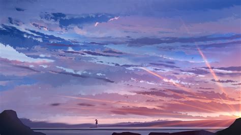 Anime Sunrise Hd Wallpaper By Linked Memories