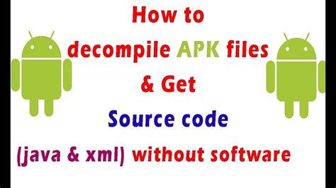 How To View Source Code Of An Apk File Of Android Apps Decompile Apk