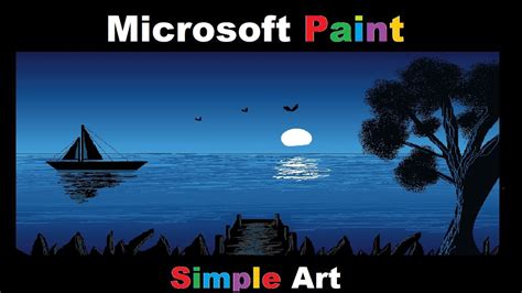 Simple Drawing In Ms Paint Tutorial Part 2 F5 Classes Youtube