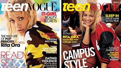 Rita Oras Teen Vogue Magazine Covers For November 2014 Teen Vogue