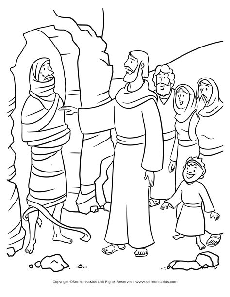 Jesus Raises Lazarus Childrens Sermons From Serm