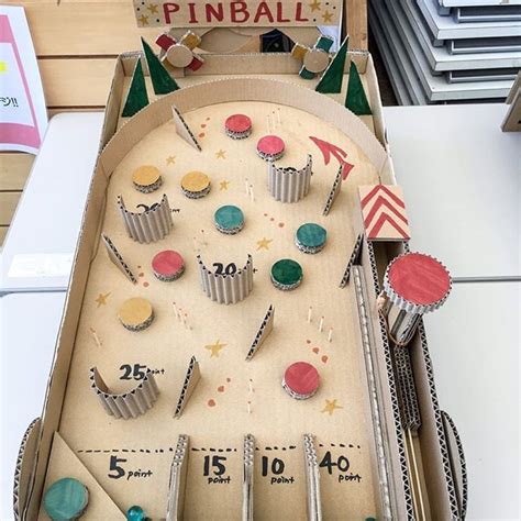 Upcycling Idea Pinball Machine From Used Cardboard ♻️♻️♻️ Upcycling