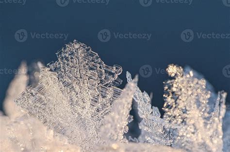 Ice Crystals Froze In All Directions Abundant Textured And Bizarre