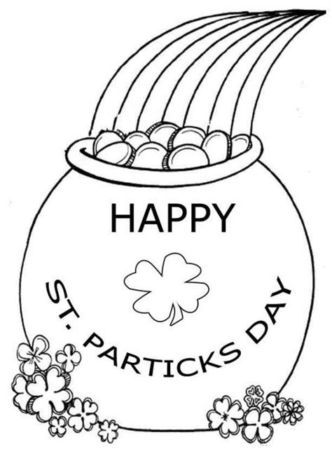 Patrick's day color pictures for kids. Free Worksheets St. Patrick's Day Coloring Pages For Kids ...