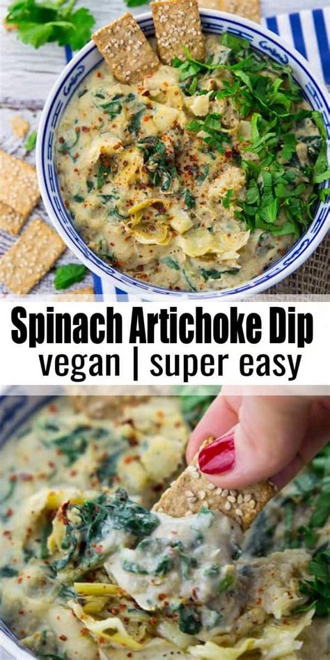 This Vegan Spinach Artichoke Dip Is My Favorite Dip To Bring To Parties