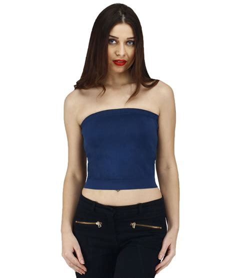 Buy Golden Girl Blue Tube Top Online At Best Prices In India Snapdeal