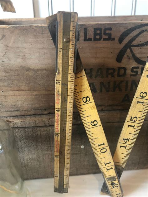 Vintage Lufkin 72 Inch Extension Rule No X46 Wooden Etsy