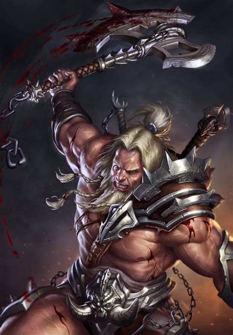 Diablo 3 Barbarian By Sirend On Deviantart Barbarian Dark Fantasy