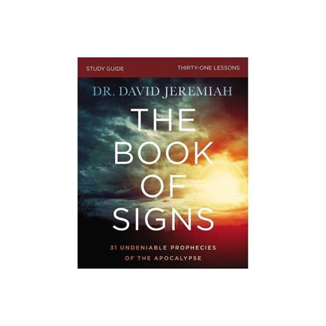 The Book Of Signs Bible Study Guide By David Jeremiah Paperback