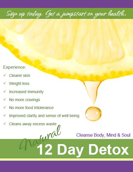 12 Day Detox Program — Health And Nutrition Coaching