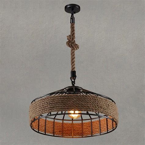Ascelina Rope Lampe Hang Lamp Retro Pendant Light Industrial Lighting