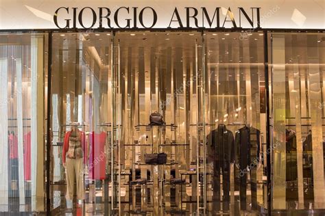 Front View Of Giorgio Armani Store In Siam Paragon Mall Bangkok