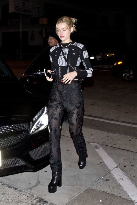 nicola peltz wears see through designer pants as she arrives for dinner at craigs restaurant in