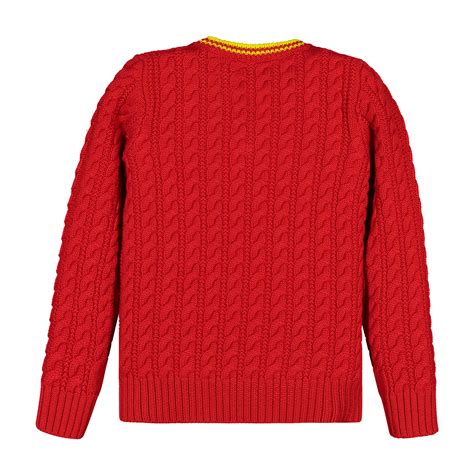 Gucci Boys Red Cable Knit Sweater For Boys Bambinifashioncom
