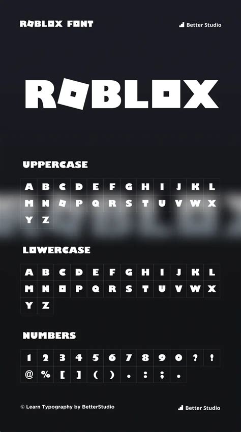 Roblox Font Download Free Font And Logo