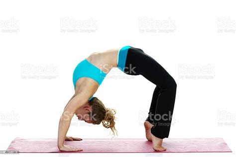 Sports Woman Bending Over Backwards Stock Photo Download Image Now