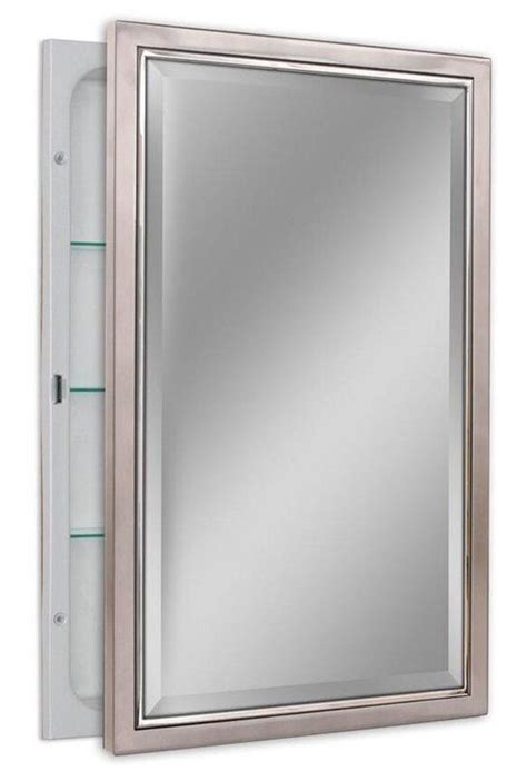 The vanity mirror with cabinet is the perfect blend of elegance and functionality for any bathroom or. Congdon 16" x 26" Recessed Framed Medicine Cabinet with 3 ...