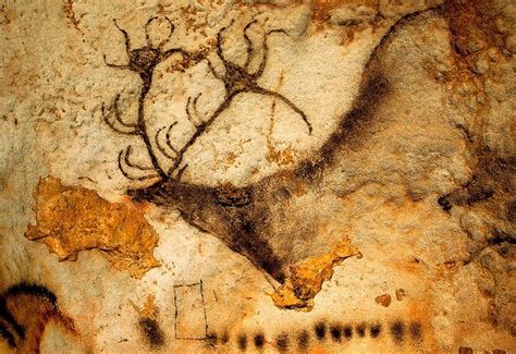 Prehistoric Art At Lascaux Caves Wallpaper Wall Mural