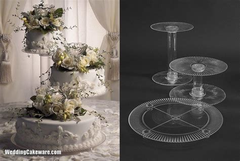 3 Tier Cascading Wedding Cake Stand Stands Wedding Cake Stands