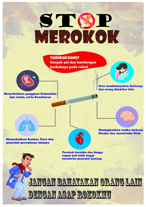 Contoh Poster Bahaya Merokok Contoh Poster Oke