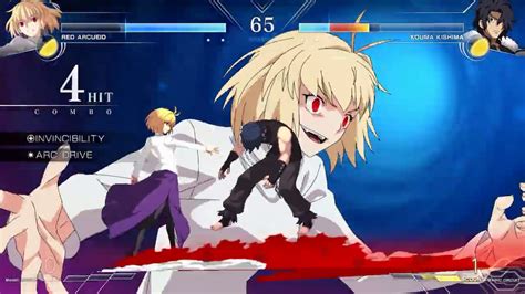 Melty Blood Type Lumina Red Arcueid Vs Kouma Kishima Gameplay Gematsu