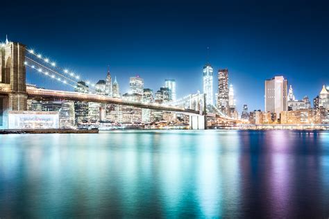 New York At Night Johannes Heuckeroth Architectural