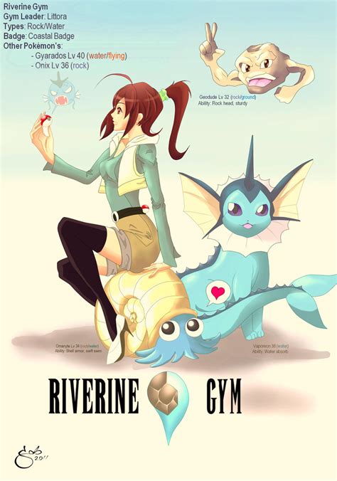 Pokemon Oc Gym Leader Riverine By Sdejanip On Deviantart