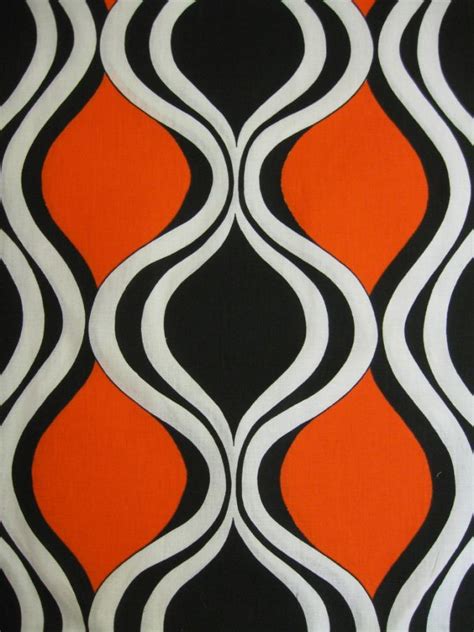 Use discount code springflowers at checkout. 70er Baumwollstoff - Bild 1 | Musterdesign, Retro druck ...