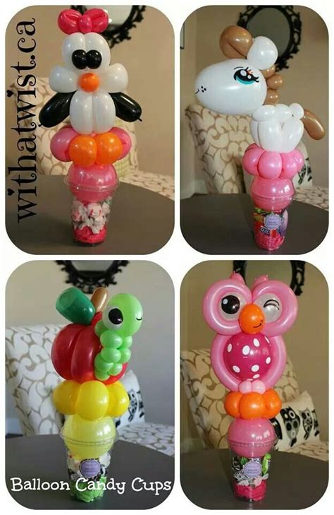 Hows That For A Nice T Packing Idea Candy Cups With Balloon