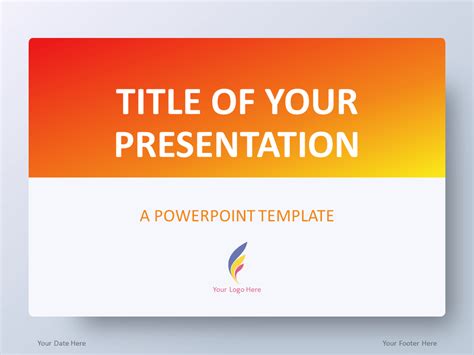 Orange Gradient Powerpoint Template Presentationgo