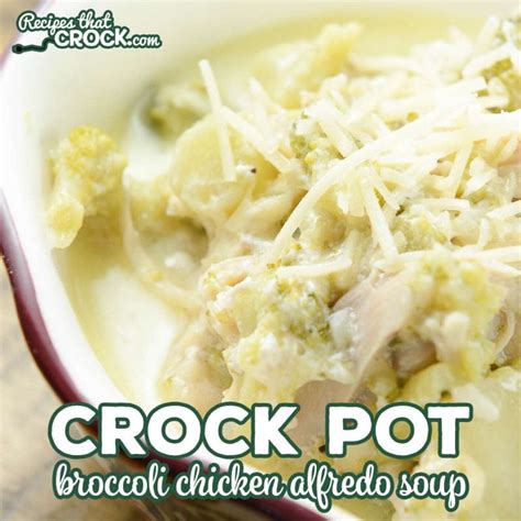 Crock Pot Broccoli Chicken Alfredo Soup Low Carb
