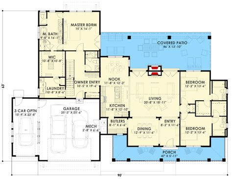 Plan 64466sc Rustic Farmhouse With Optional Finished Lower Level And