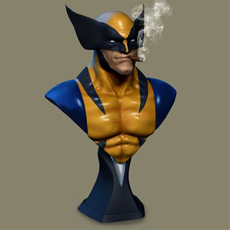Stl File Wolverine Bust 👤・design To Download And 3d Print・cults